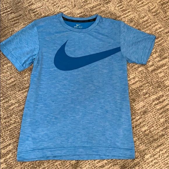 Nike Other - Nike Swoosh Athletic Tee Blue Sz Medium